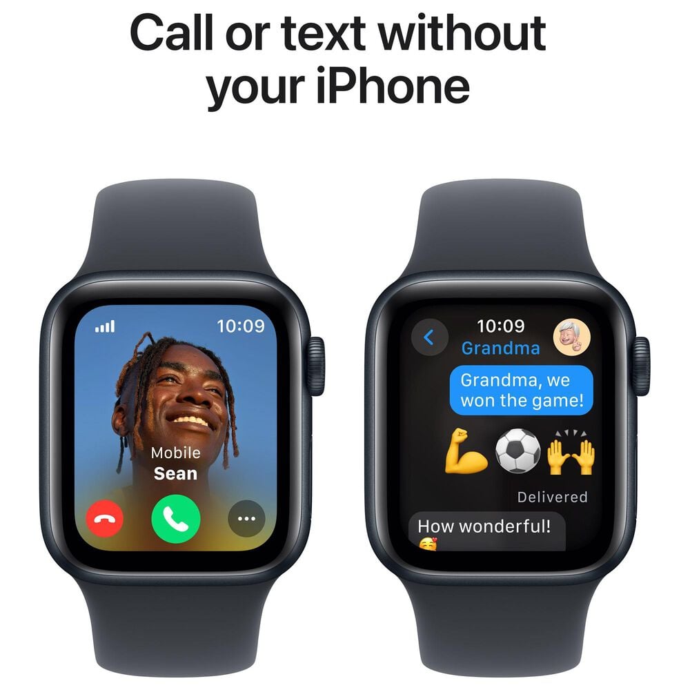 Apple Apple Watch SE GPS Smartwatch 40mm Aluminum in Midnight, , large