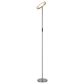 Cal Lighting Christi Integrated LED Floor Lamp in Brushed Steel, , large
