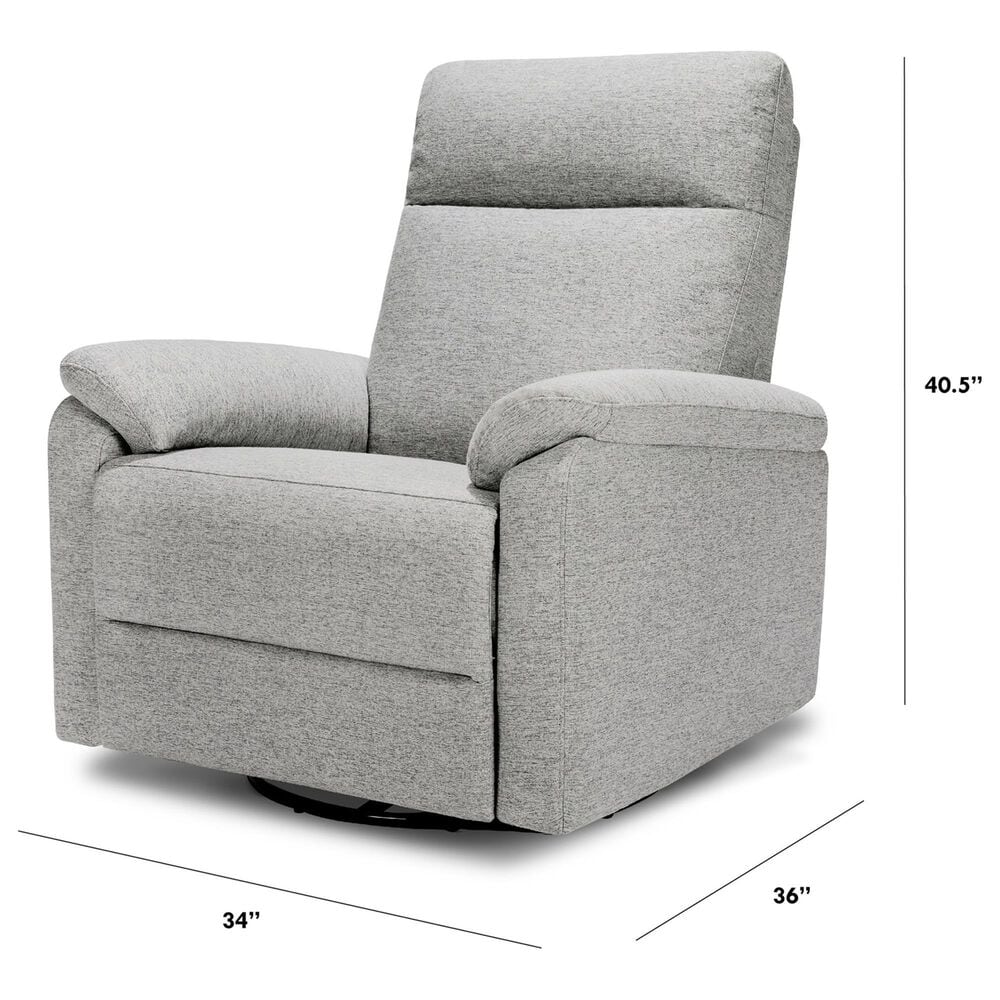 New Haus Suzy Swivel Glider Recliner in Frost Grey, , large