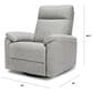 New Haus Suzy Swivel Glider Recliner in Frost Grey, , large