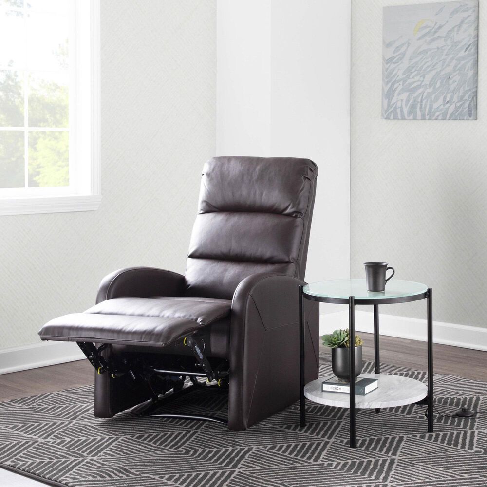 Lumisource Dormi Recliner Chair in Brown, , large