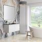 James Martin Vanities Mantova 47.3" Single Vanity in Glossy White and Brushed Nickel with 3 cm Charcoal Black Composite Stone Top and Rectangular Sink, , large