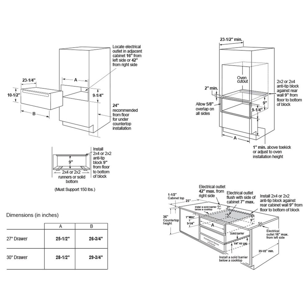 GE Profile 30 " Warming Drawer in Stainless Steel, , large