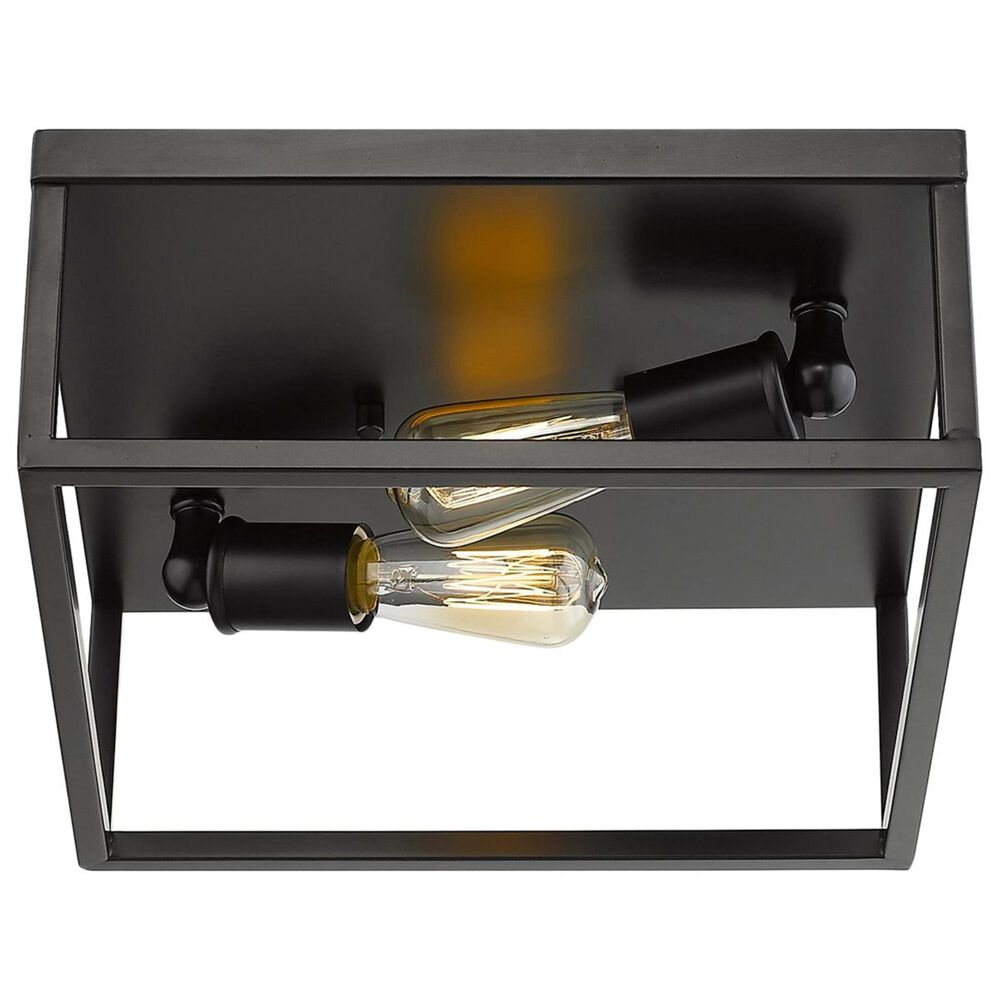 Golden Lighting Wesson Flush Mount in Black, , large