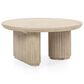 Classic Home Vander Round Coffee Table in Cream Washed, , large