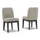 Millenium Burkhaus Side Chair with Beige and Brown Cushion in Dark Brown, , large