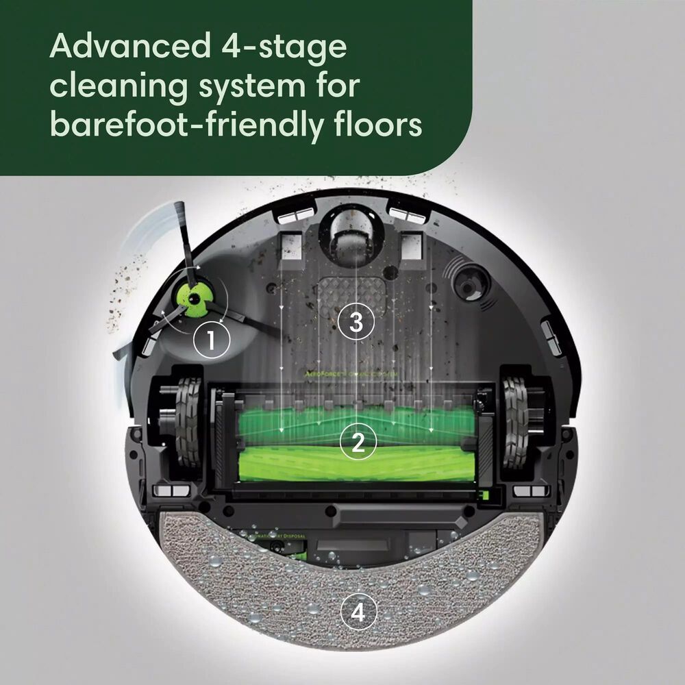 iRobot Roomba Combo 10 Max Robot with AutoWash Dock in Black, , large