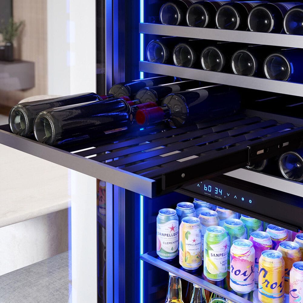 Zephyr 14.5 Cu. Ft. Dual Zone Wine and Beverage Cooler in Stainless Steel, , large