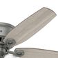 Hunter Builder Low Profile 52" Ceiling Fan with Lights in Matte Silver, , large