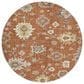 Dalyn Rug Company Portico PO6 Paprika 8" Round Area Rug, , large
