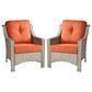 HOMLUX Outdoor Arm Chair in Orange (Set of 2), , large