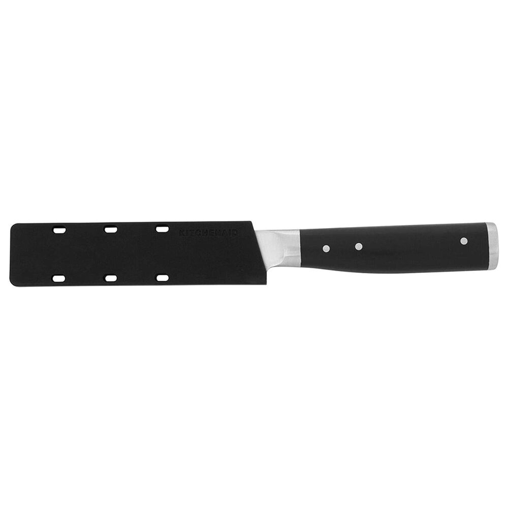 KitchenAid Gourmet 3.5&quot; Forged Paring Knife with Sheath in Stainless Steel and Black, , large