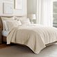 Levtex Cloud Waffle 3-Piece Full/Queen Quilt Set in Undyed Cream, , large