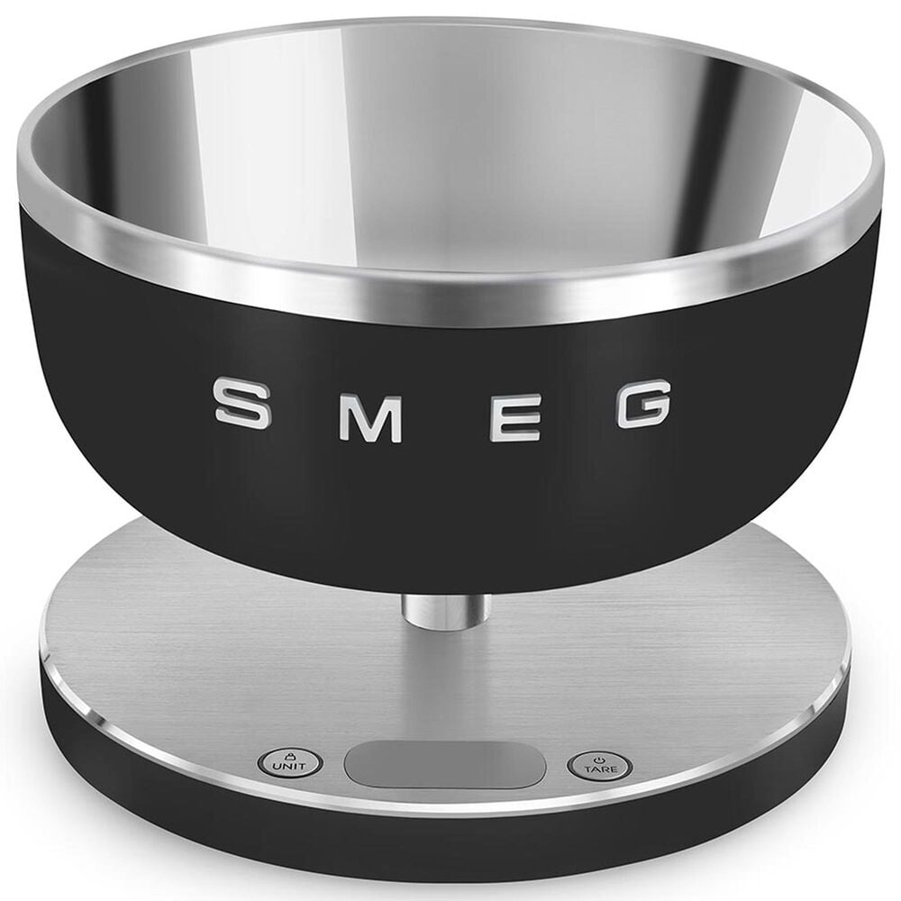 SMEG Collezione Kitchen Scale in Black and Polished Chrome, , large