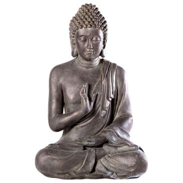 Alfresco Home Thai Buddha Patio Statue in Copper Bronze, , large