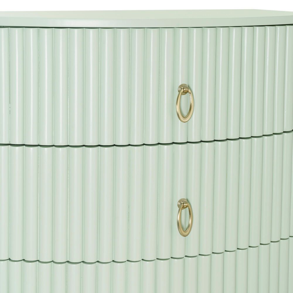 Linon Home Decor Chantel 3-Drawer Nightstand in Sage Green, , large