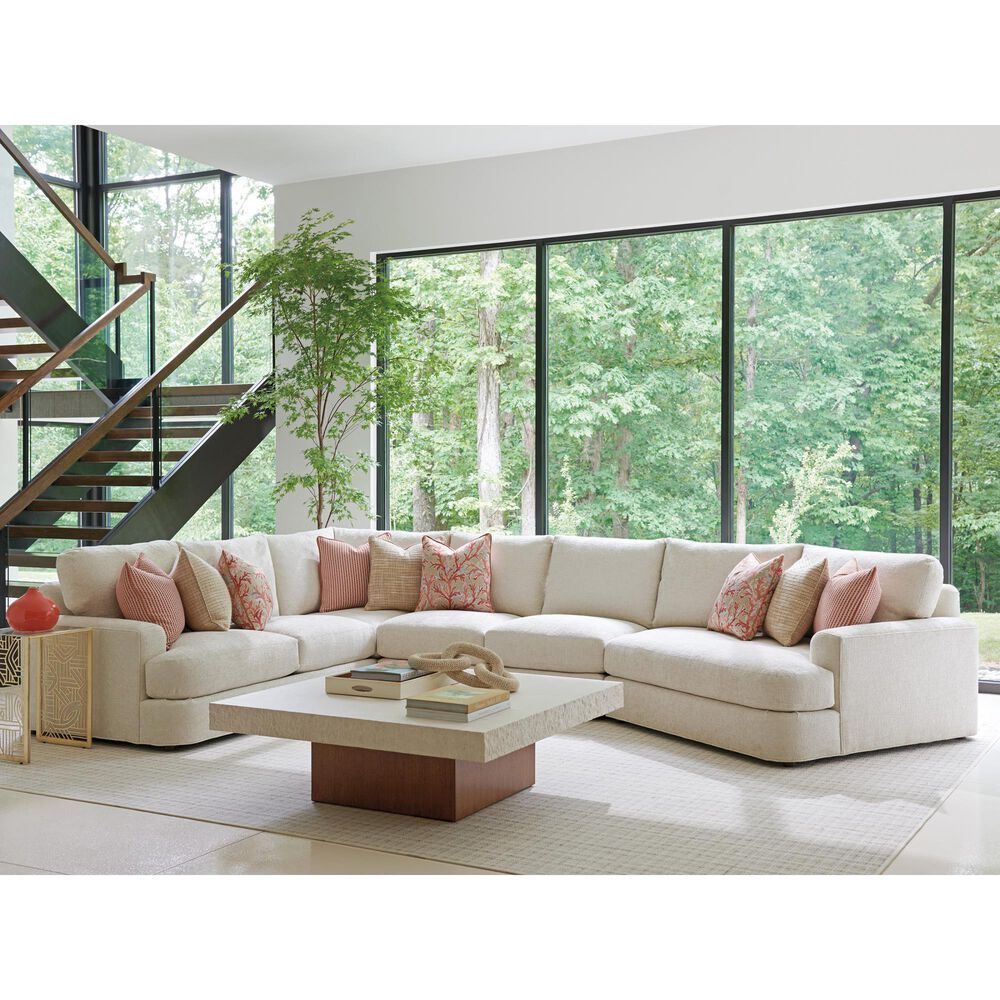 Lexington Home Brands Palm Desert Shadow Mountain Square Cocktail Table in Sierra Tan and Anticato, , large