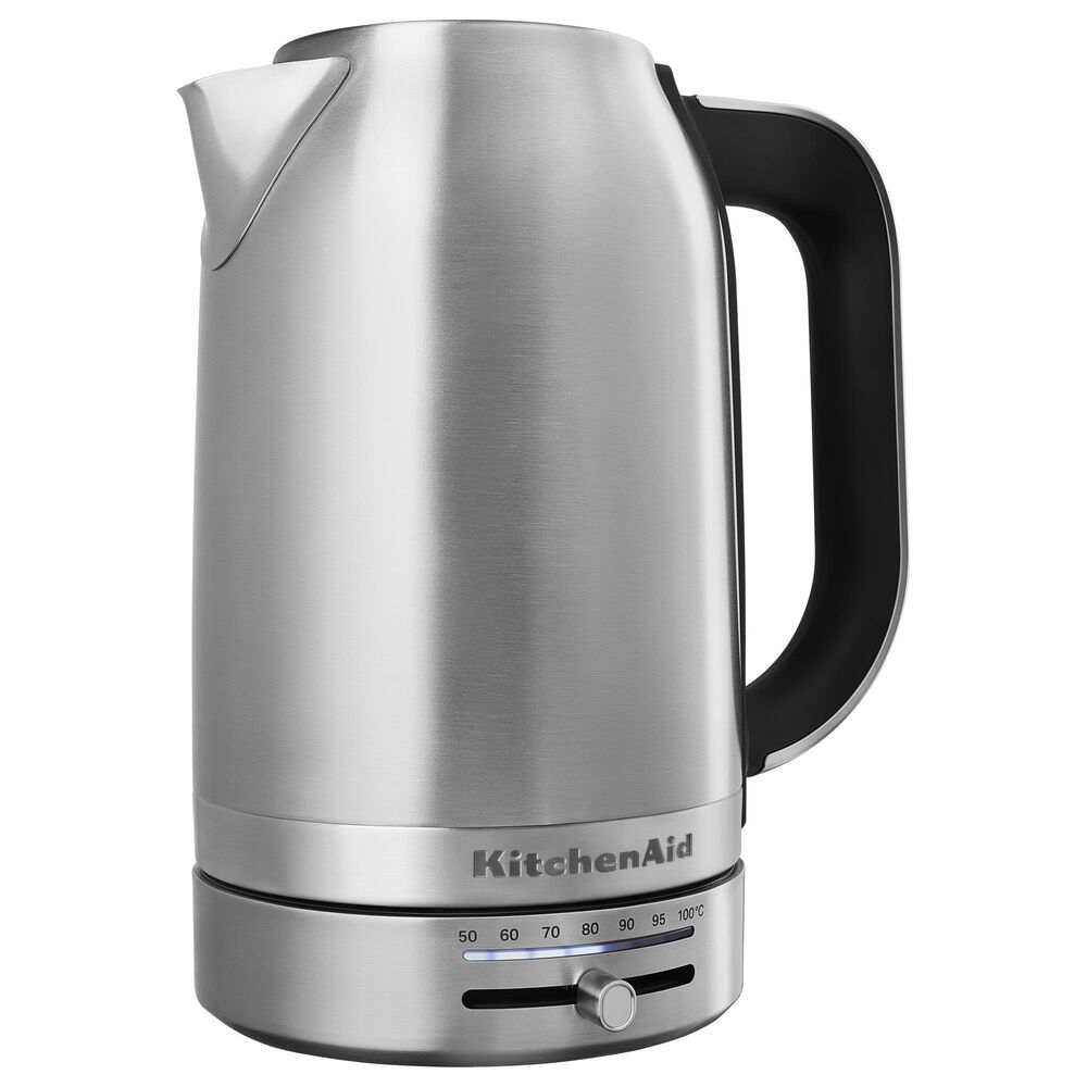 KitchenAid 1.7 Liter Variable Temperature Electric Kettle in Stainless Steel, , large