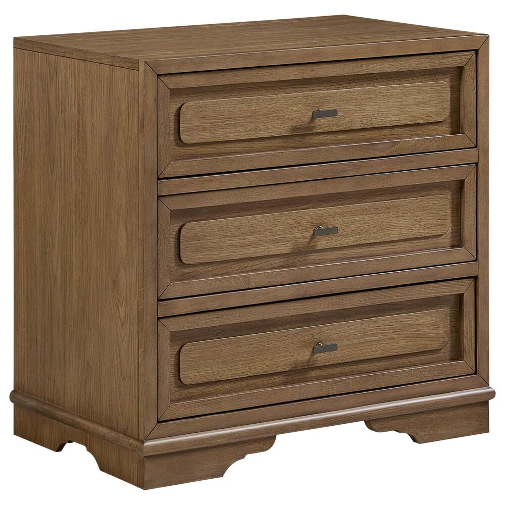 Sterling Timber Tarrington 3-Drawer Nightstand in Almond, , large