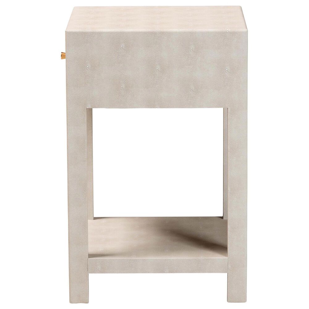 Baxton Studio Dansby 1-Drawer End Table in Beige, , large