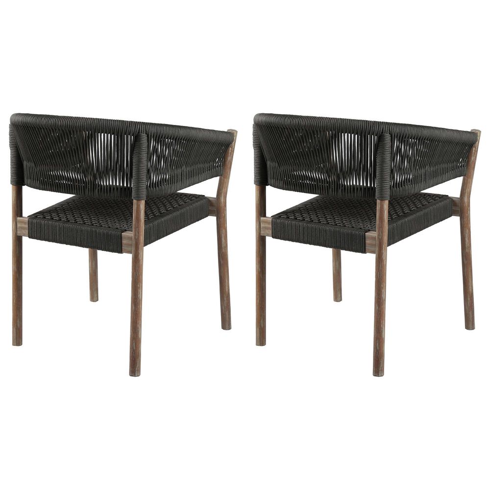Blue River Doris Patio Dining Chair in Light Eucalyptus and Charcoal &#40;Set of 2&#41;, , large