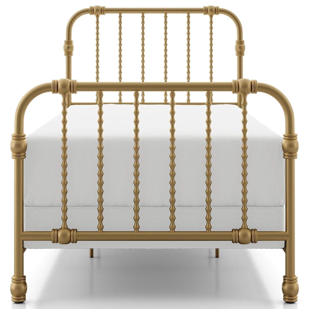 Furniture of America Wren Twin Spindle Kids Bed in Gold, , large