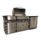 Blaze 7-Piece Outdoor Kitchen Package with 32" Liquid Propane Grill with 4-Burner, 16" Liquid Propane Power Burner, 5.1 Cu Ft Outdoor Double Drawer Refrigerator, Infrared Burner Upgrade, 16" Double Access Drawers, and 32" Double Access Doors in Stainless Steel, , large