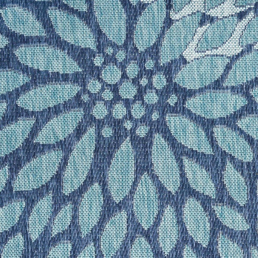Nourison Garden Oasis GOA06 Navy 3&#39; x 5&#39; Indoor/Outdoor Area Rug, , large
