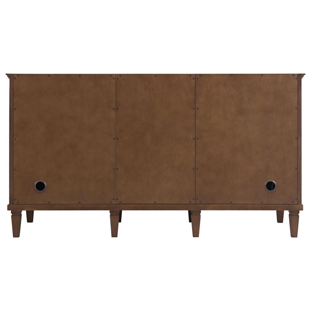 James Martin Vanities Lorelai 60" Double Bathroom Vanity in Mid-Century Walnut with 3 cm Eternal Jasmine Pearl Silestone Top, Rectangular Sinks and FreePower Wireless Charger, , large