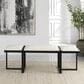 Uttermost Triple Cloud Bench with White Cushion in Black, , large