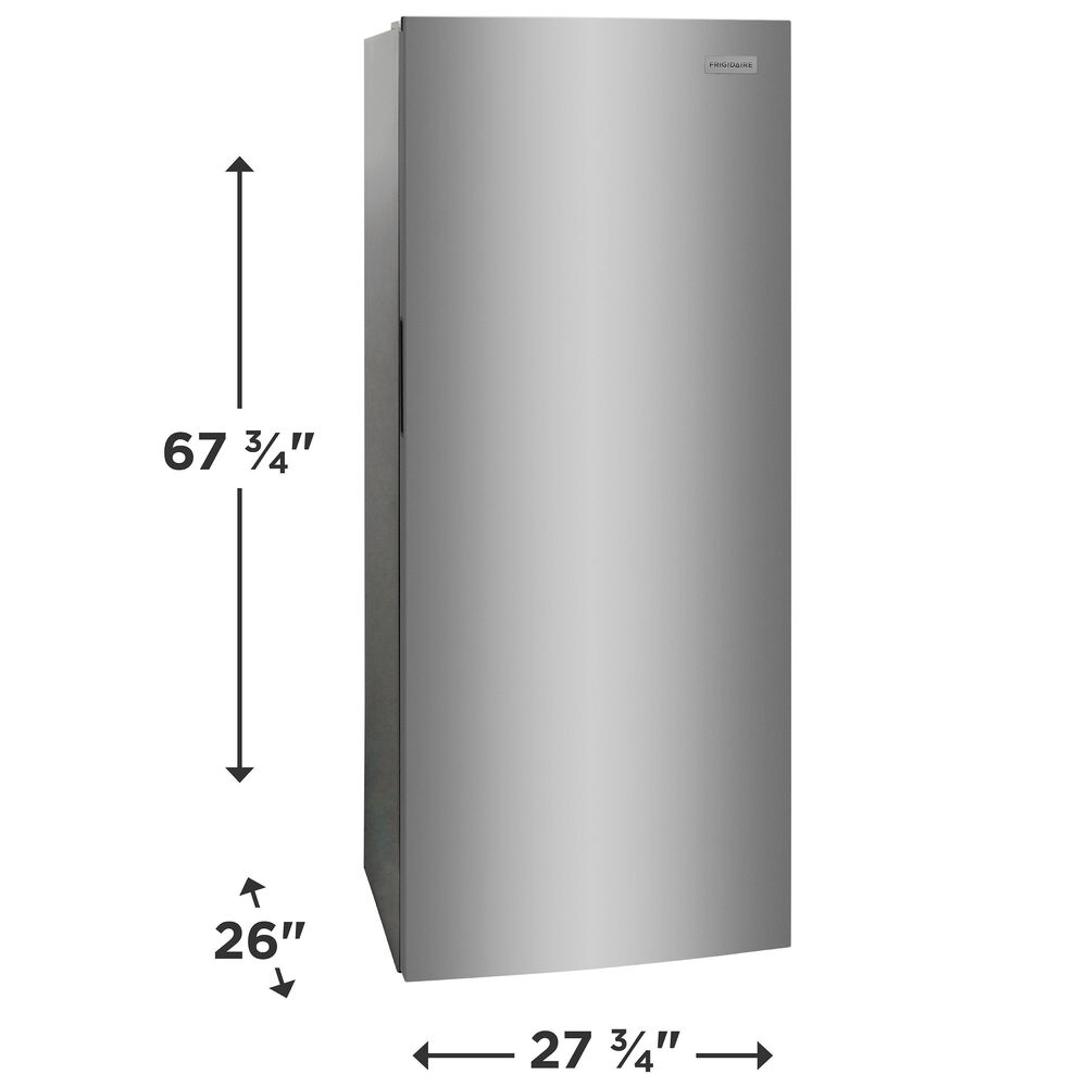 Frigidaire 13 Cu. Ft. Garage Ready Upright Freezer in Fingerprint-Resistant Stainless Steel, , large