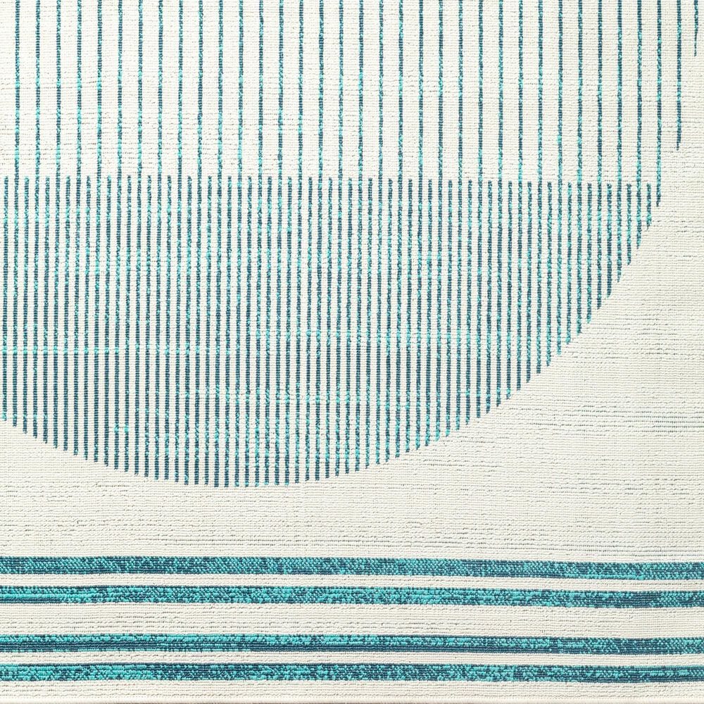 Surya Alfresco 5&#39;3&quot; x 7&#39;7&quot; Light Silver, Beige, Nickel and Pewter Indoor/Outdoor Area Rug, , large