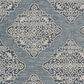Central Oriental Melbourne Devora 5" x 7" Lagoon and Vanilla Area Rug, , large