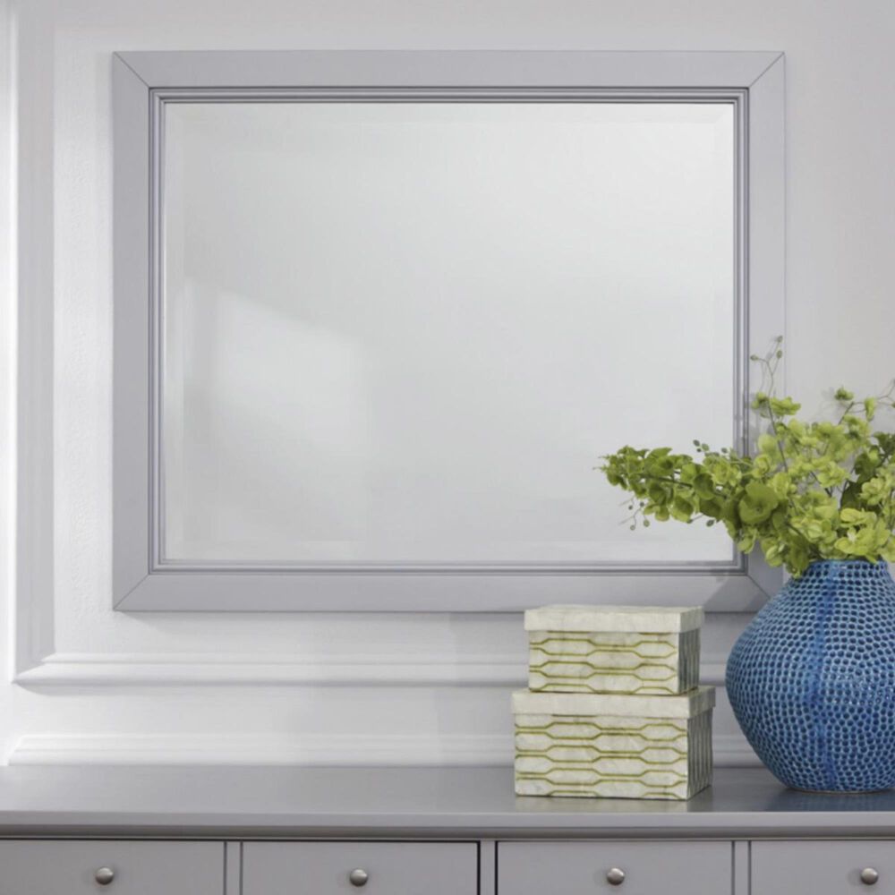 Home Styles Venice Landscape Mirror in Silver/Grey, , large