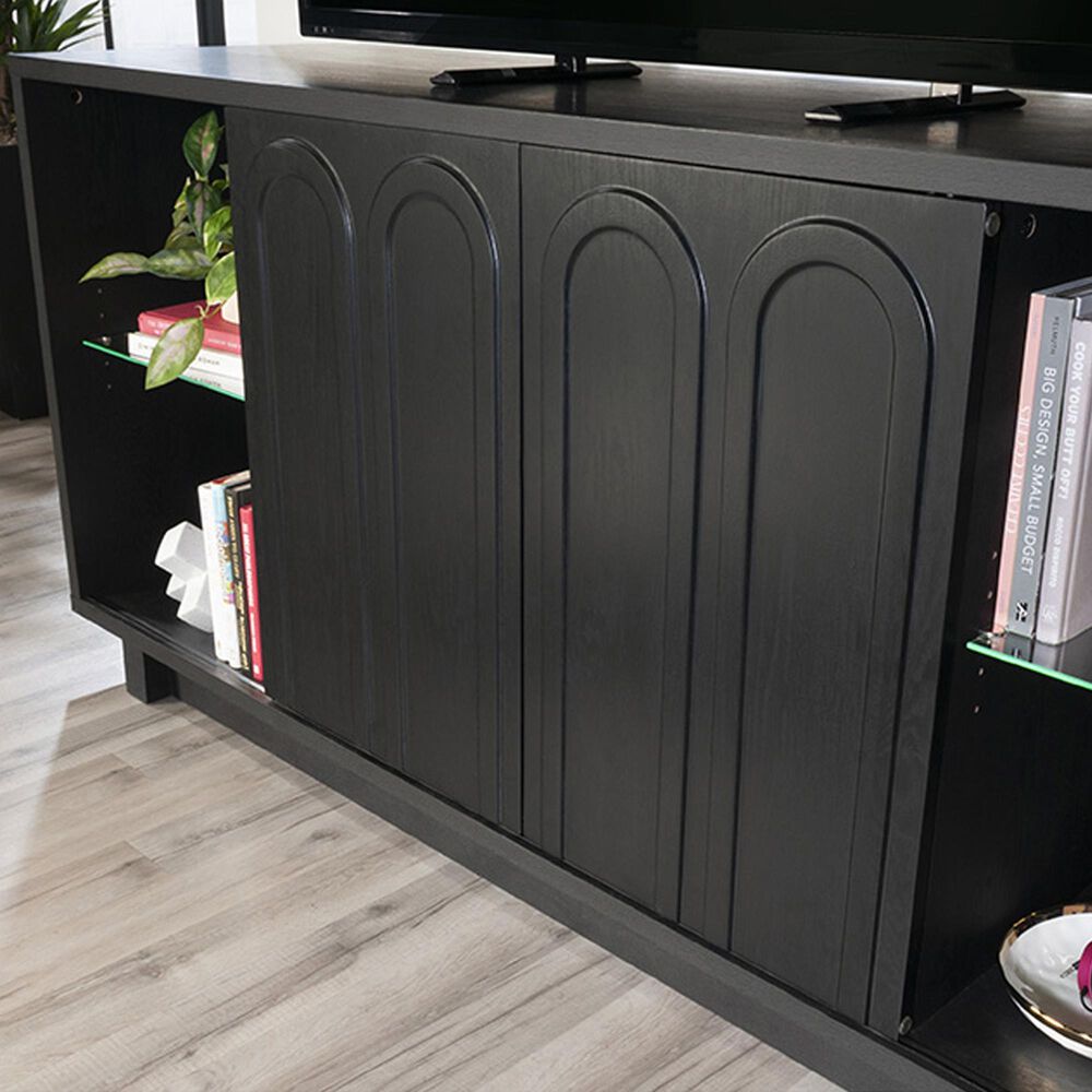 Sauder Select 70&quot; TV Stand in Raven Oak, , large