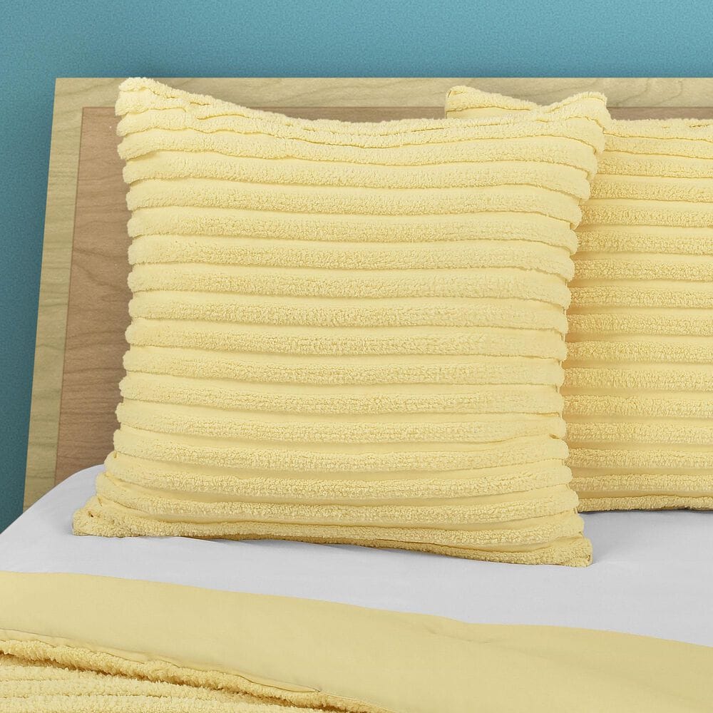 J. Queen New York Darby 26&quot; Square Euro Pillow Sham in Yellow, , large
