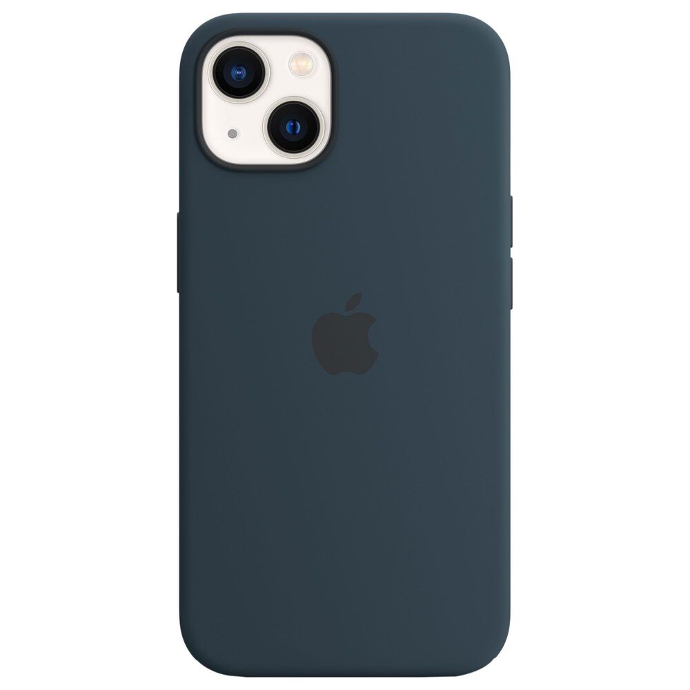 Apple Silicone Case with MagSafe for Apple iPhone 13 in Abyss Blue, , large