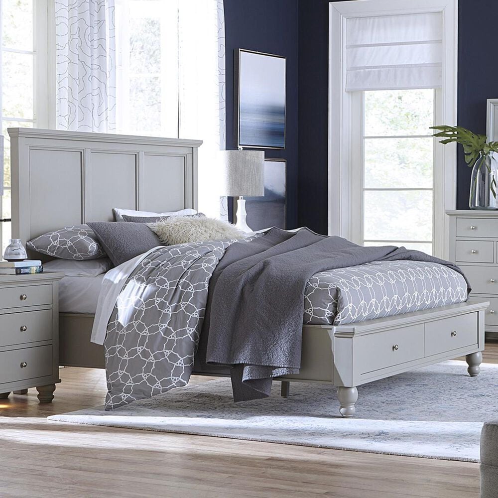 Riva Ridge Cambridge Queen Storage Bed in Gray, , large