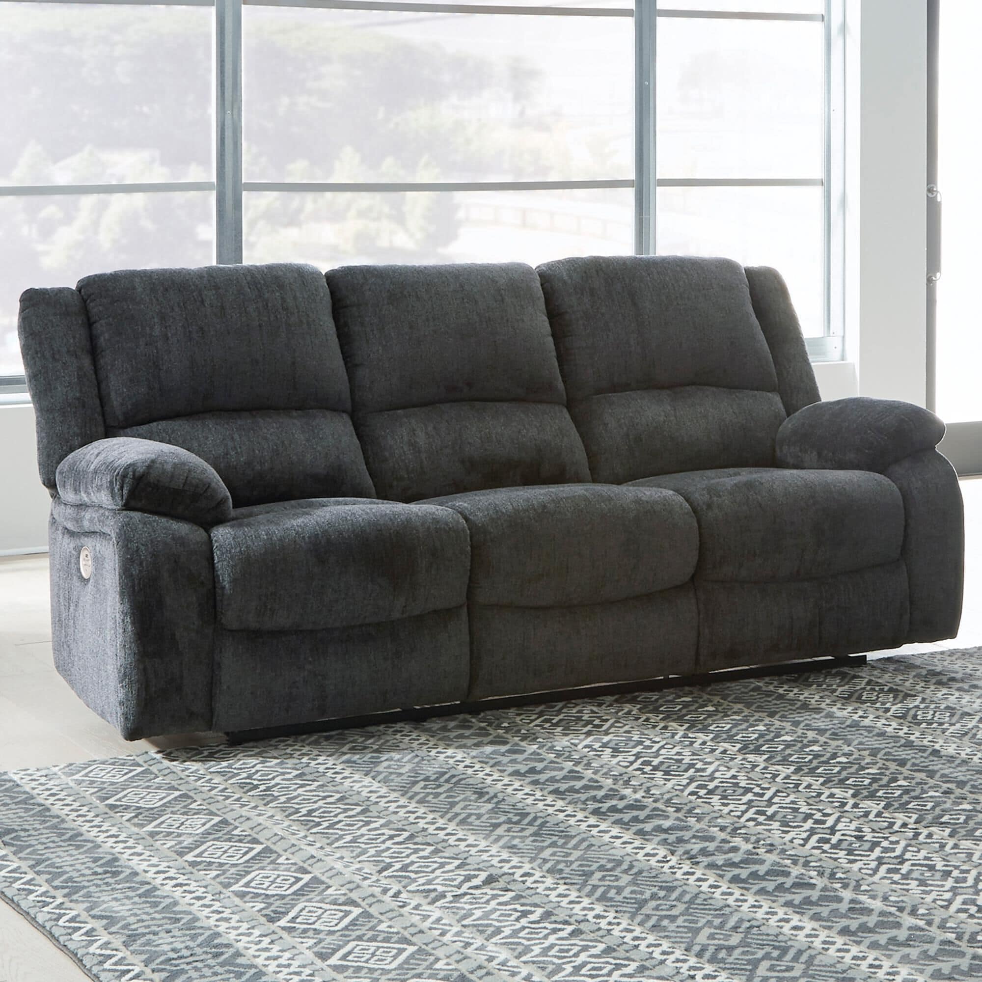 Ashley draycoll slate reclining best sale sofa