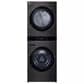 LG WashTower with 5.0 Cu. Ft. Washer, 7.4 Cu. Ft. Electric Dryer and Mirror Steam Clothing Styler in Black Steel, , large
