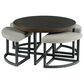 Steve Silver Yukon 5-Piece Nesting Cocktail Table Set in Walnut and Ebony, , large