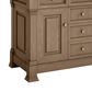 James Martin Vanities Brookfield 48" Single Bathroom Vanity in Pecan with 3 cm Victorian Silver Quartz Top and Rectangular Sink, , large