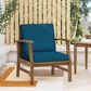 Hearth and Haven Perla Patio Club Chair with Cushions in Blue, , large