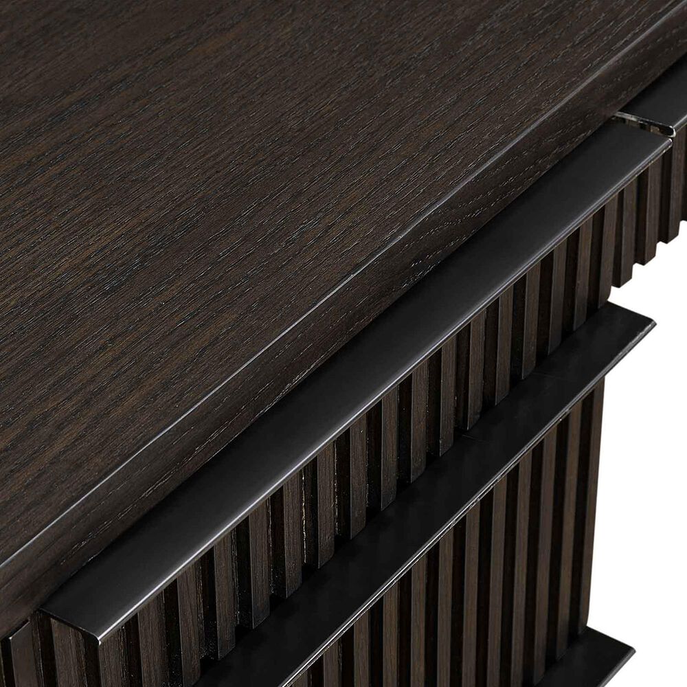 Wycliff Bay Tulane L-Shape Desk with Open Return in Dark Chocolate, , large