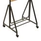 Maple and Jade 61" Industrial Shelving Unit in Black and Natural Brown, , large