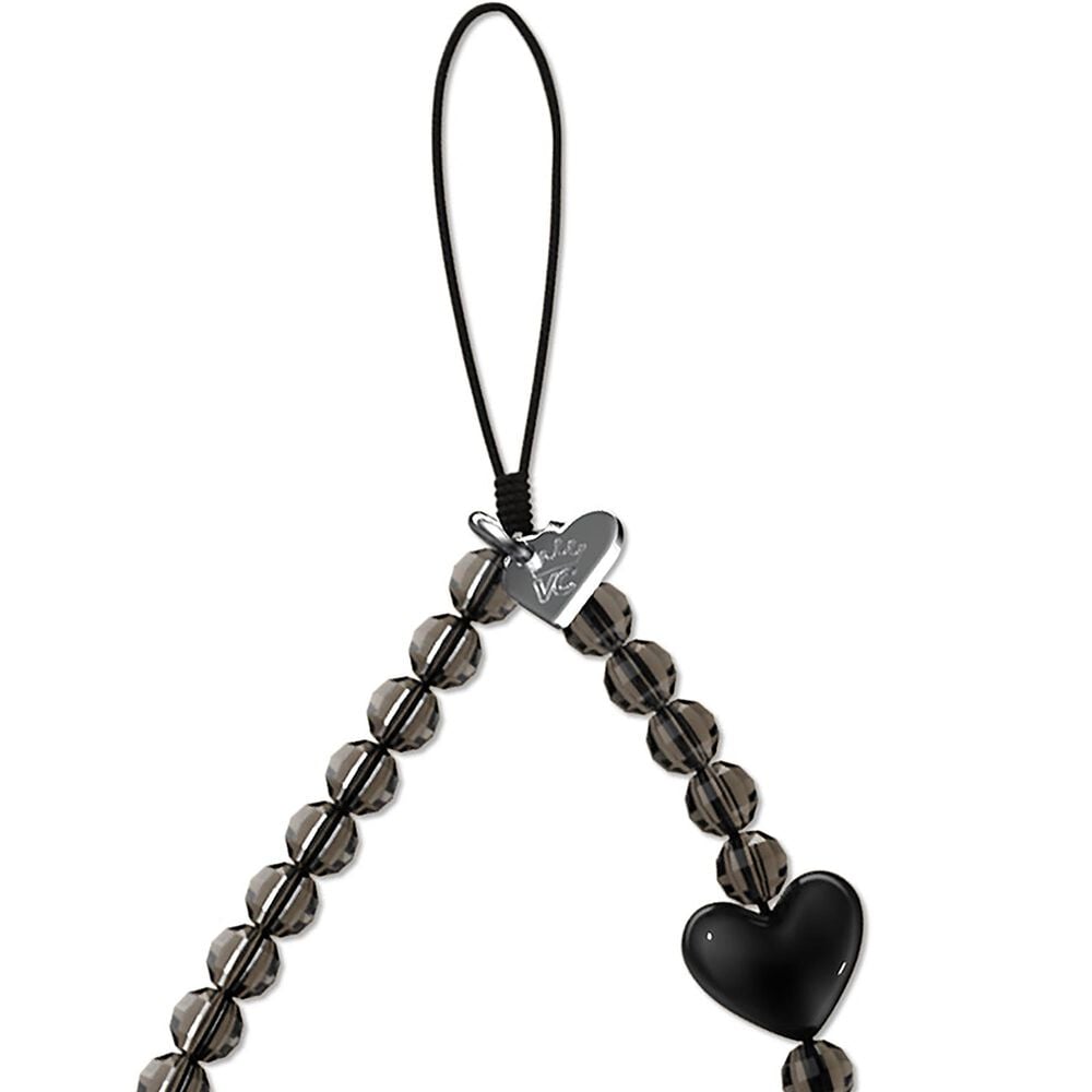 Velvet Caviar Phone Charm in Black Heart, , large