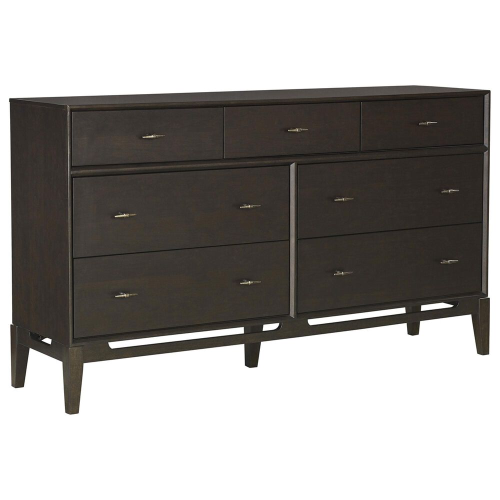 Riva Ridge Sutton 7-Drawer Dresser and Mirror in French Roast, , large