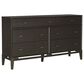 Riva Ridge Sutton 7-Drawer Dresser and Mirror in French Roast, , large