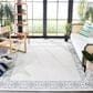 Safavieh Bermuda Floral 8" x 10" Ivory and Light Blue Indoor/Outdoor Area Performance Rug, , large