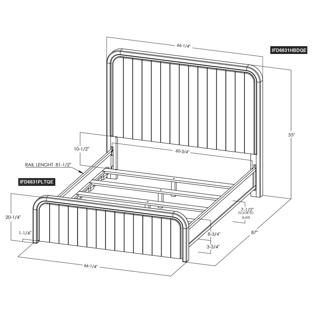 Fallridge Mezquite Queen Panel Bed in Black, , large